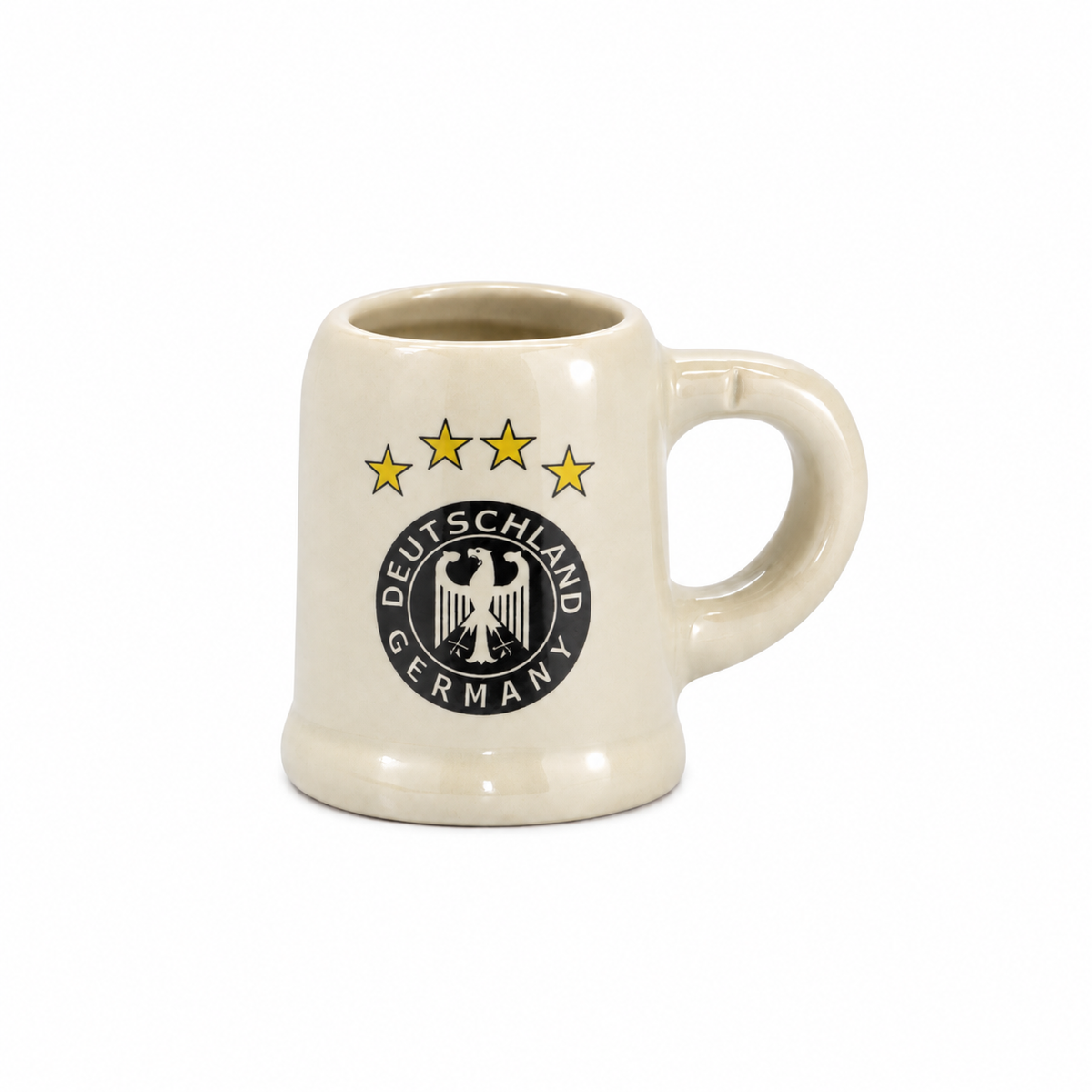 Mini-Keramikseidel 2 cl mit 4-Stars-Design – Deutschland Souvenir