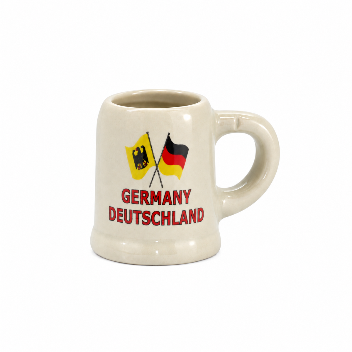 Mini-Keramikseidel 2 cl mit Deutschland-Flagge – Deutschland Souvenir
