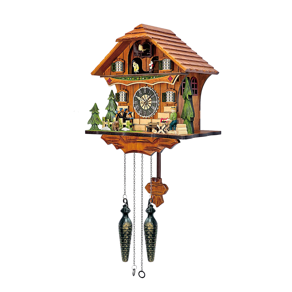 Kuckucksuhr im Chalet-Design aus Holz – Deutschland Souvenir