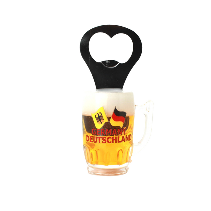 Magnet Bierglas mit Öffner Flaggen