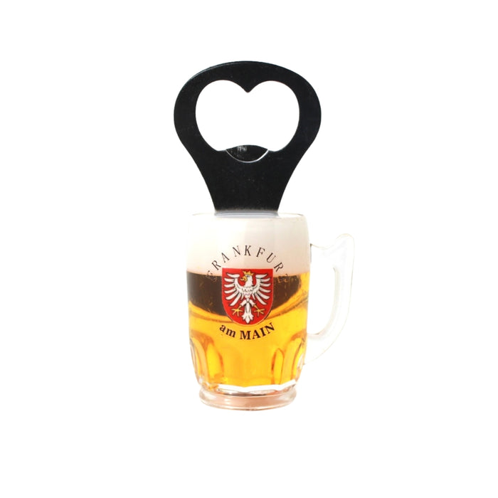 Magnet Bierglas mit Öffner Frankfurt