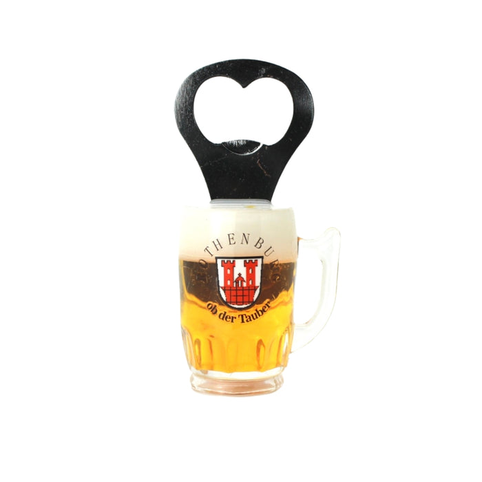 Magnet Bierglas mit Öffner Rothenburg