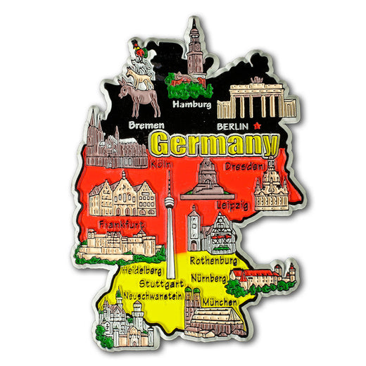 Magnet Deutschland Karte groß – Deutschland Souvenir