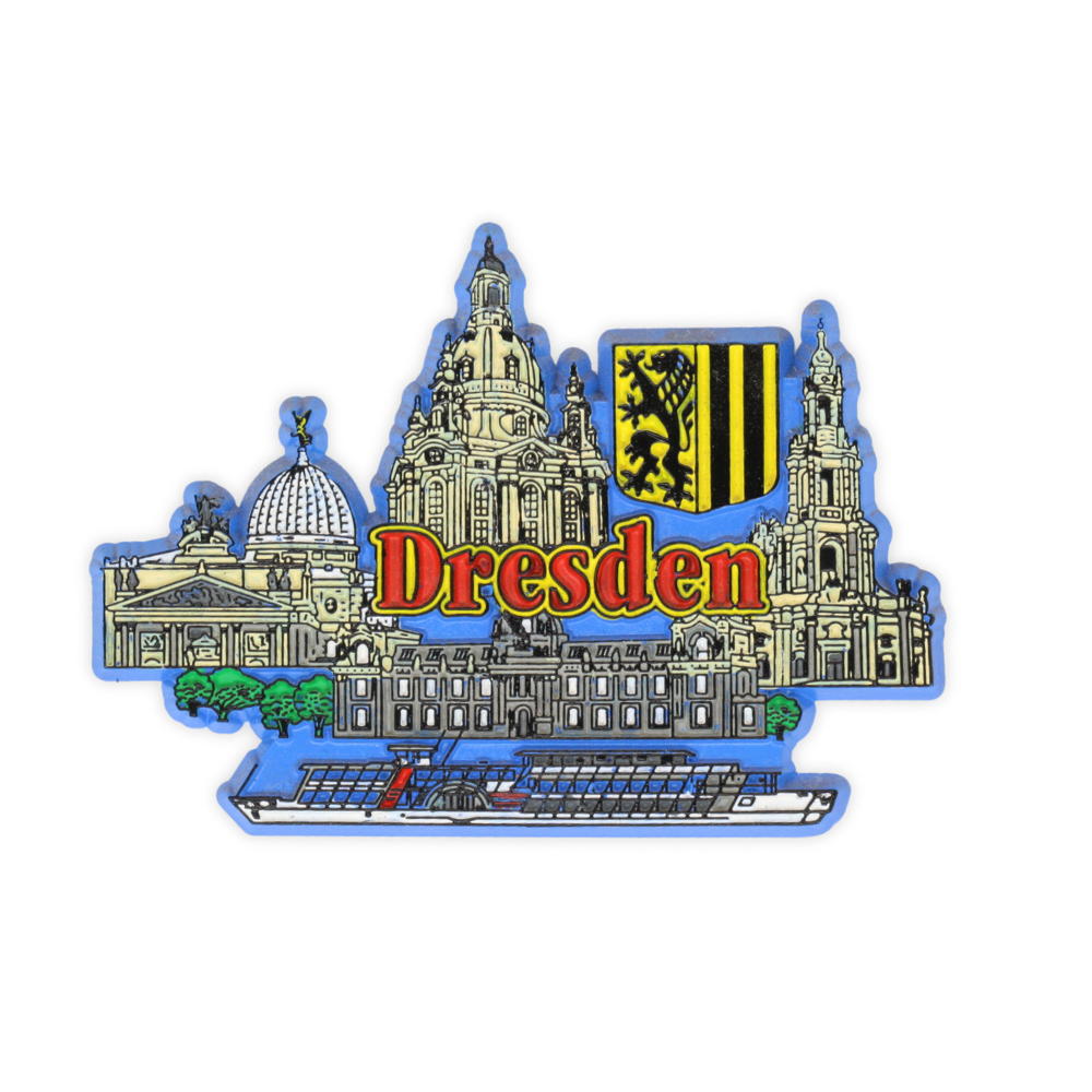 Magnet mit Dresden Skyline Motiv – Deutschland Souvenir