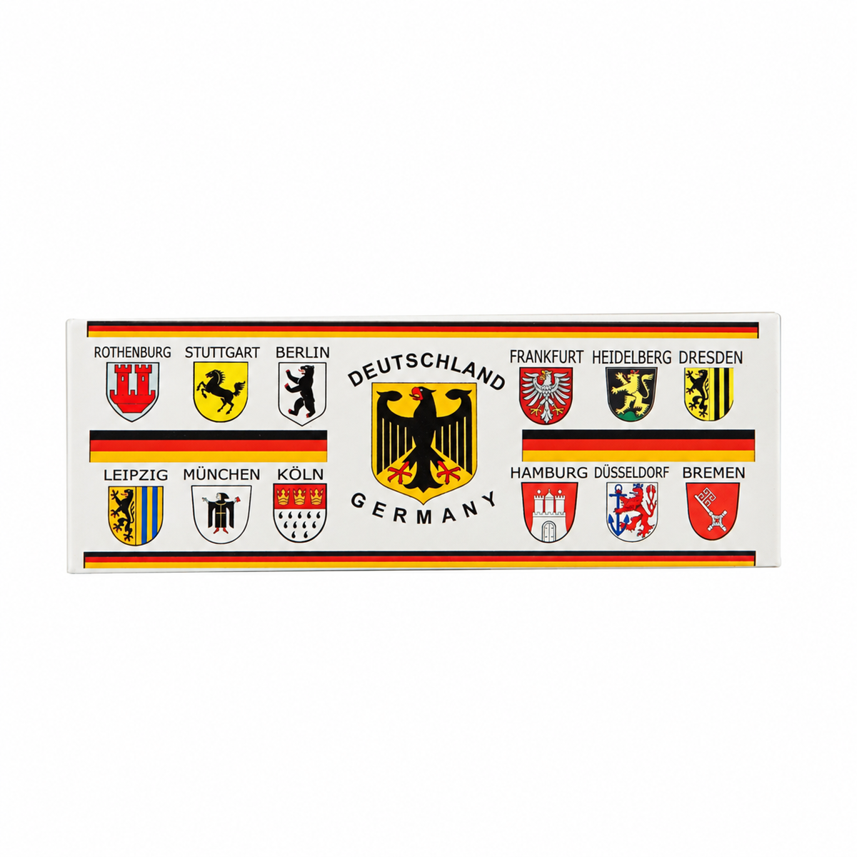Magnet Foto Wappenstreifen – Deutschland Souvenir