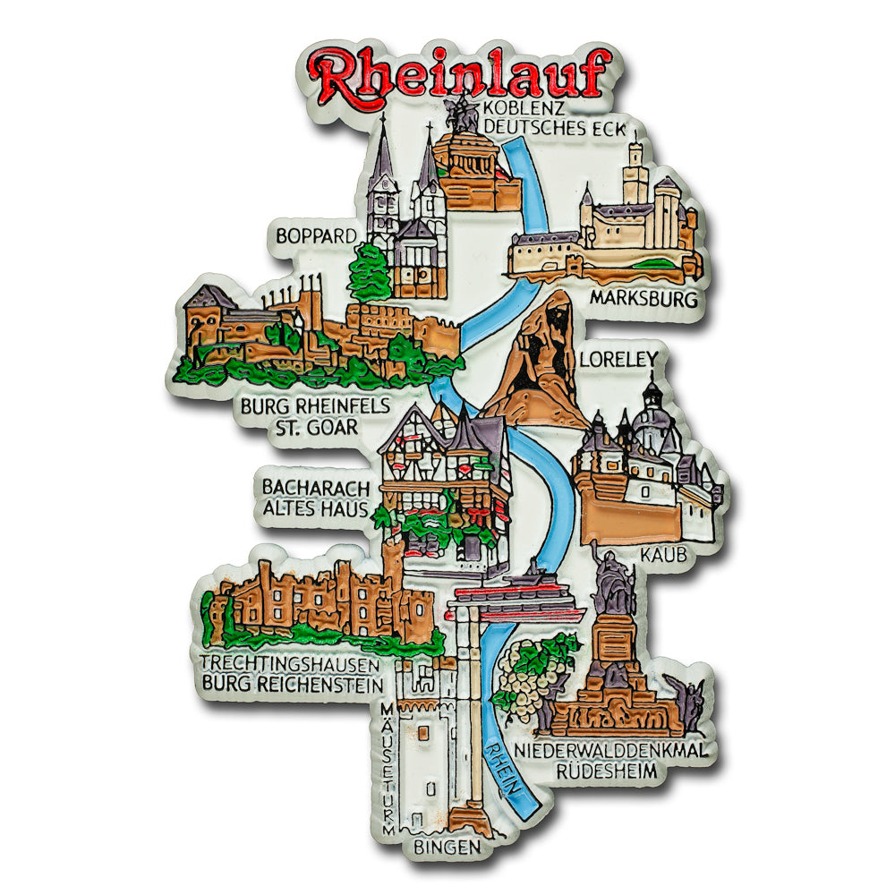 Magnet Rheinlauf – Deutschland Souvenir