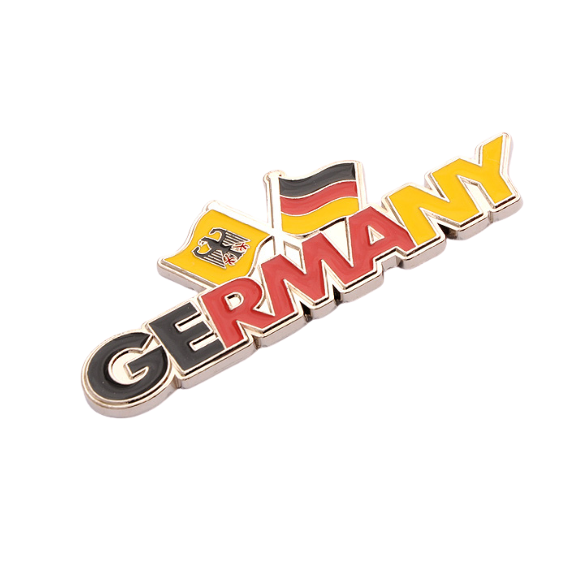 Magnet mit Germany-Schrift und Flaggen-Design – Deutschland Souvenir