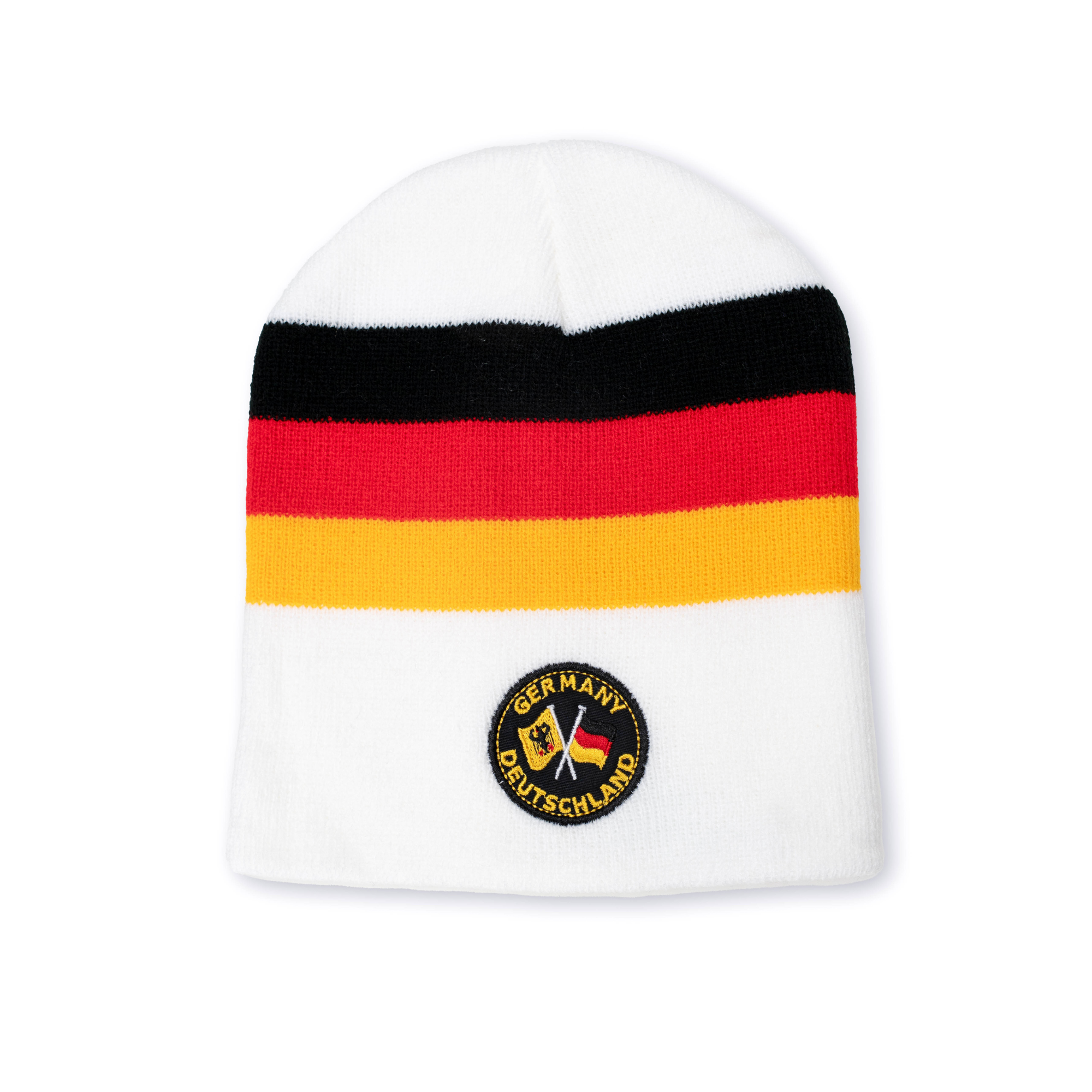 Weiße Mütze mit Deutschland-Fahne – Deutschland Souvenir