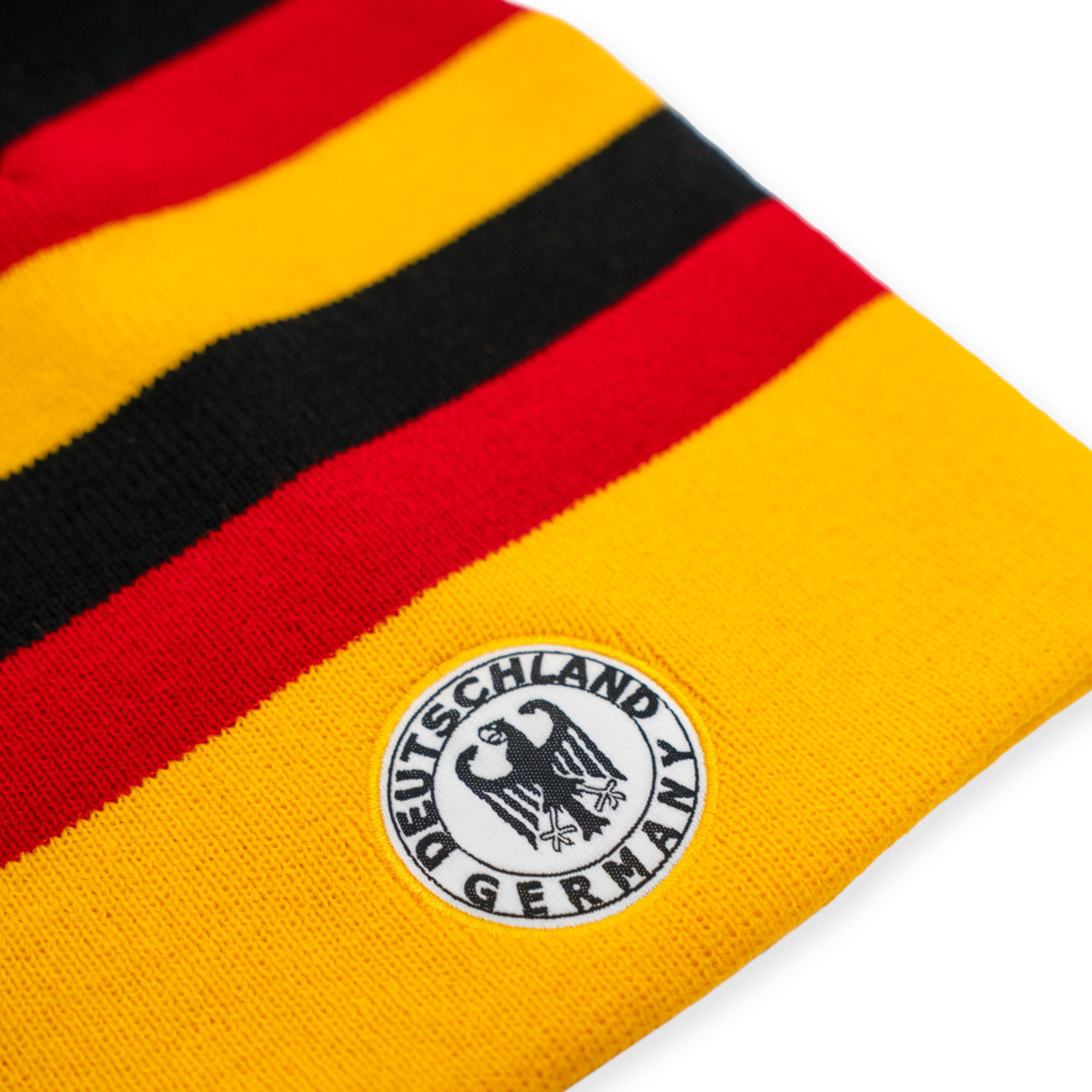 Schwarz-rot-gelbe Pudelmütze in den Farben von Deutschland - Deutschland Souvenir