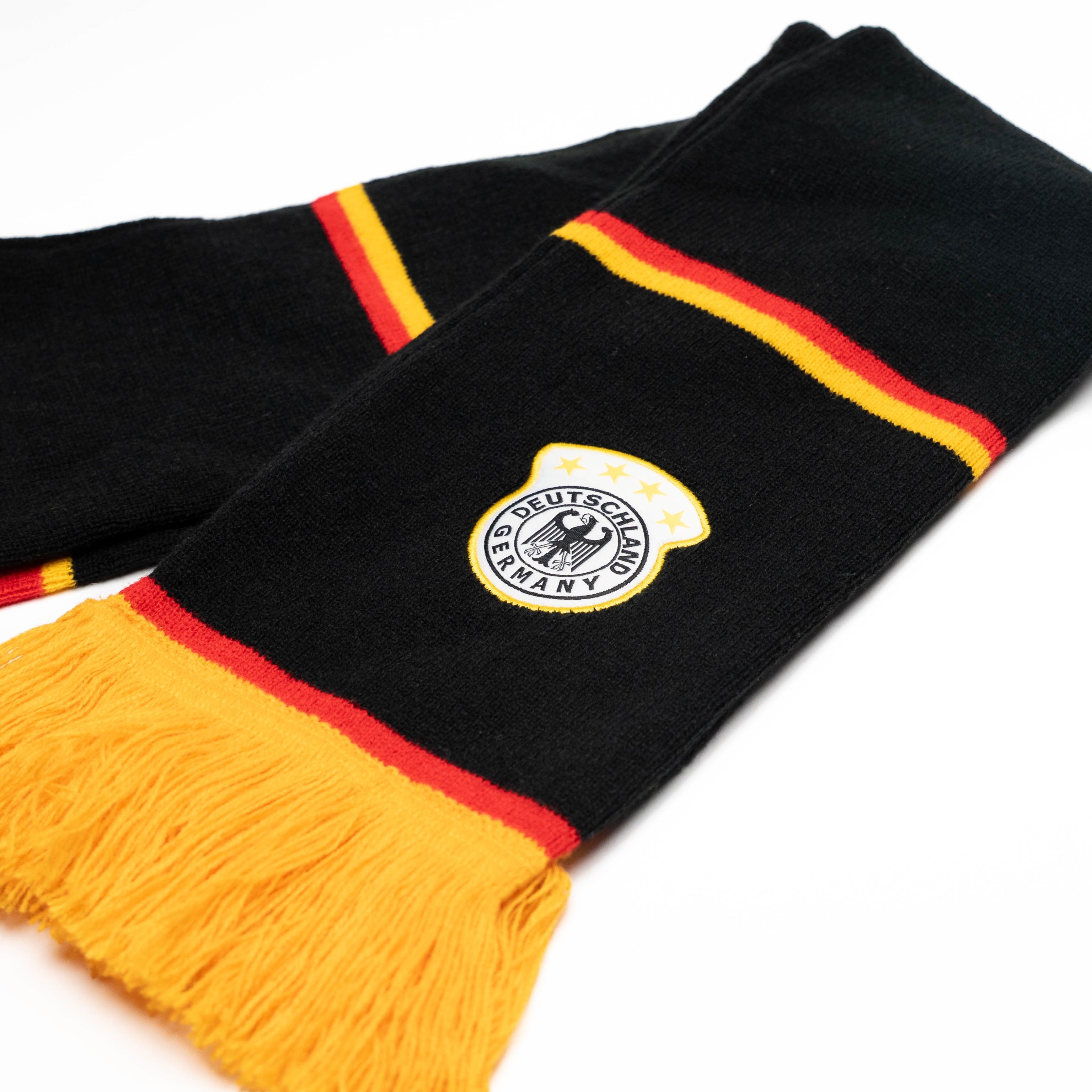 Schal in Schwarz-Rot-Gold mit vier Sternen – Deutschland Souvenir