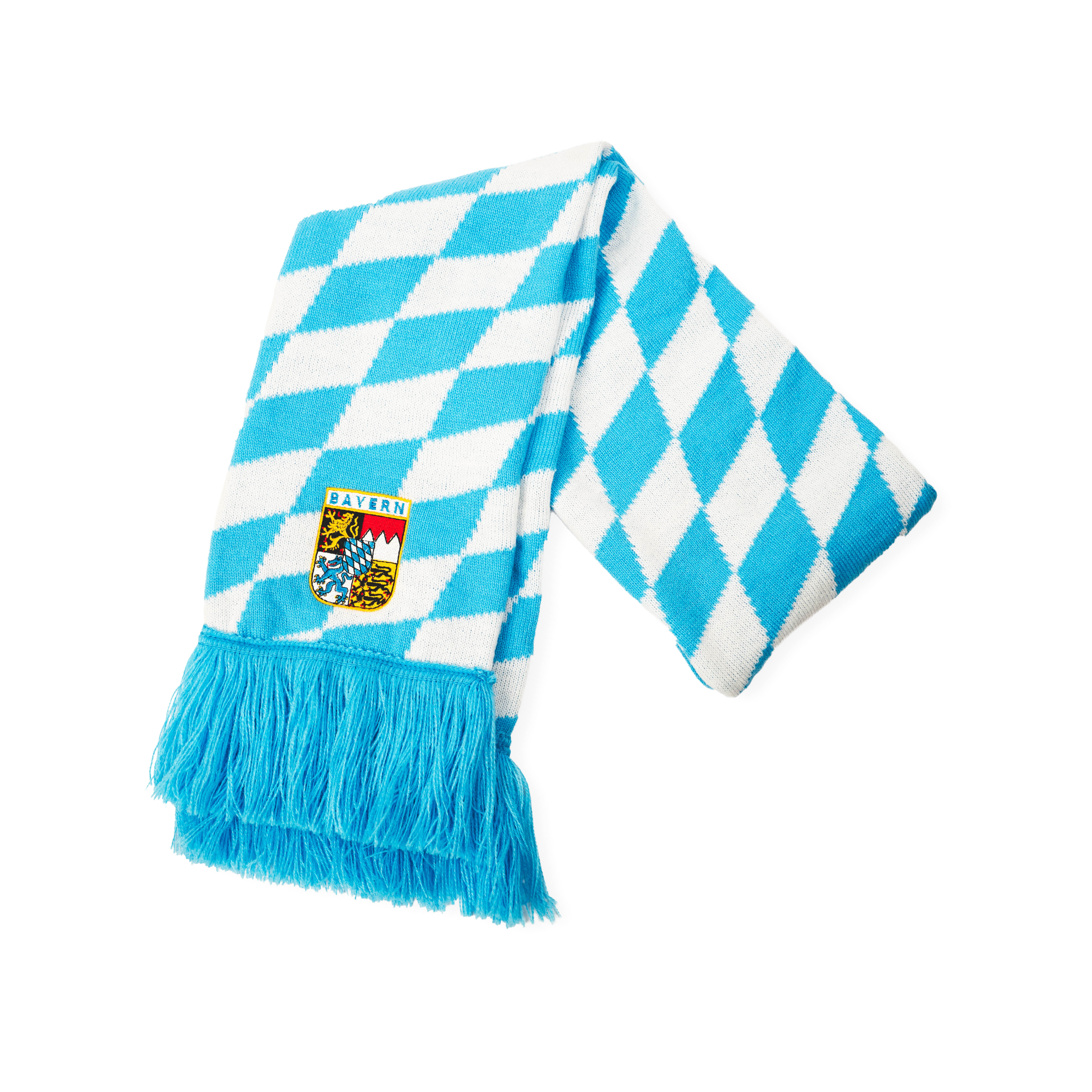 Blau-weißer Schal mit Bayern-Motiv - Deutschland Souvenir