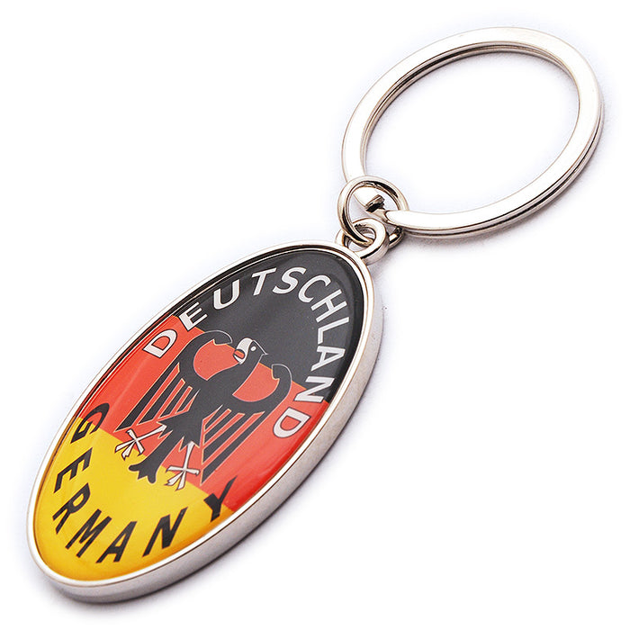 Schlüsselkette Deutschland Adler oval