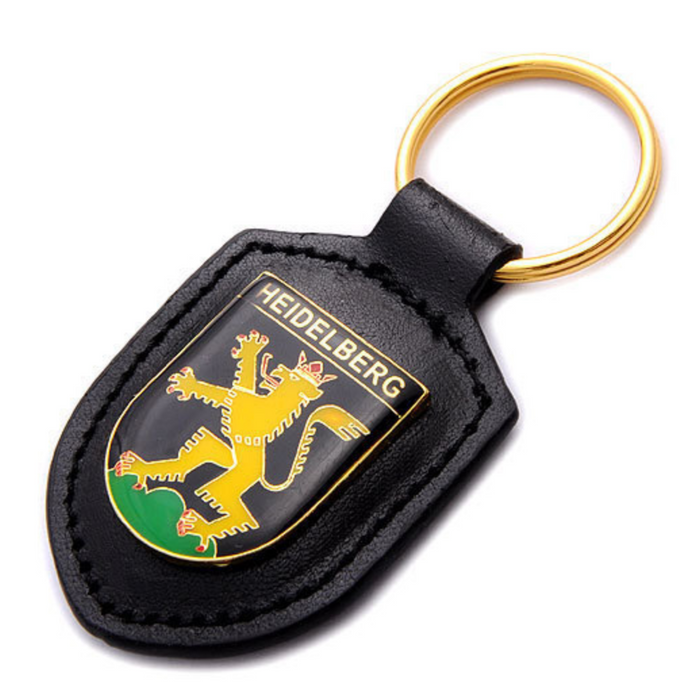 Schlüsselkette Leder Heidelberg Wappen
