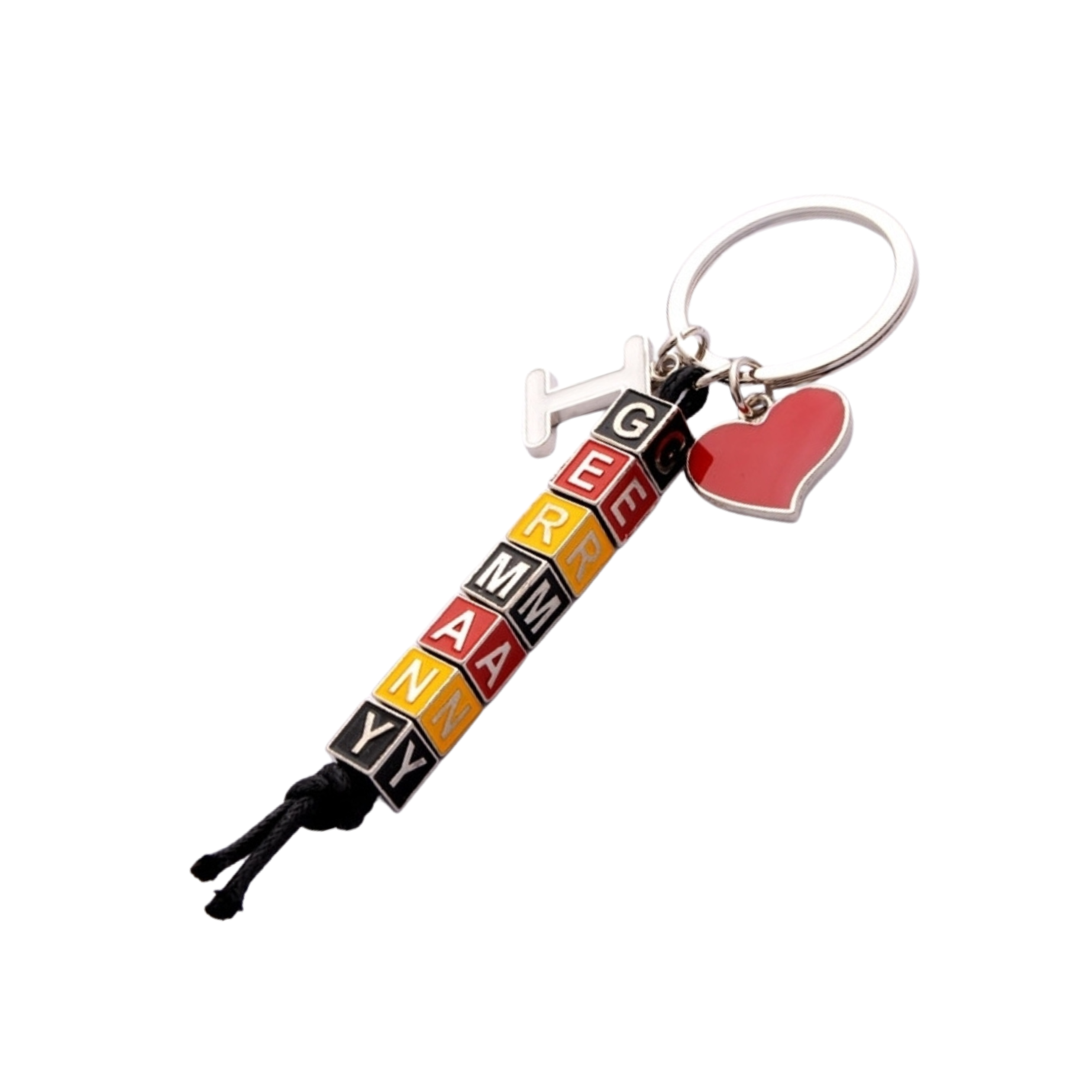 Schlüssel­kette Metall Würfel Germany – Deutschland Souvenir