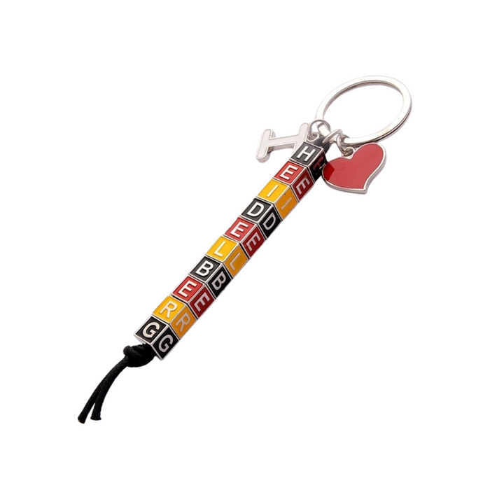 Schlüsselkette Metallwürfel Heidelberg