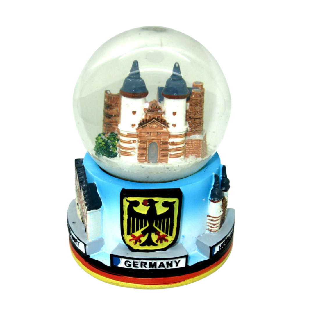 Schneekugel groß (90 mm) – Deutschland Souvenir