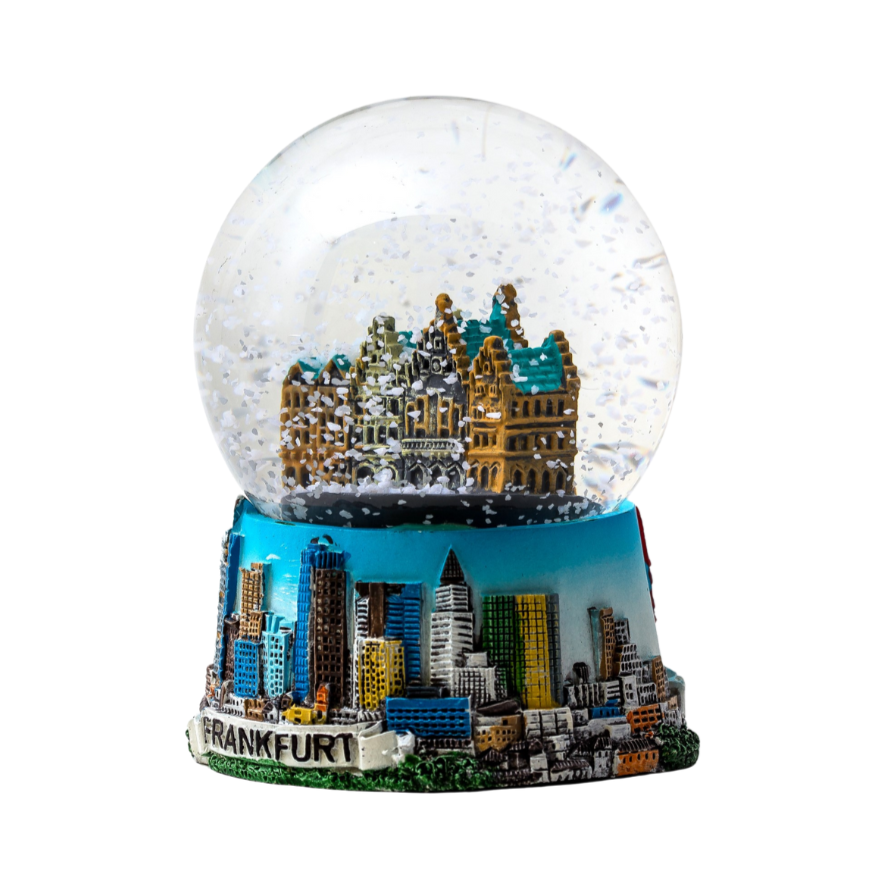 Schneekugel Frankfurt groß – Deutschland Souvenir