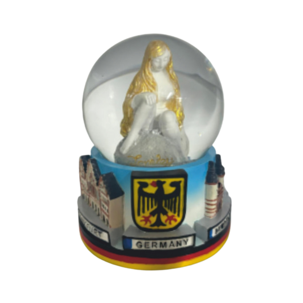 Schneekugel Loreley groß – Deutschland Souvenir