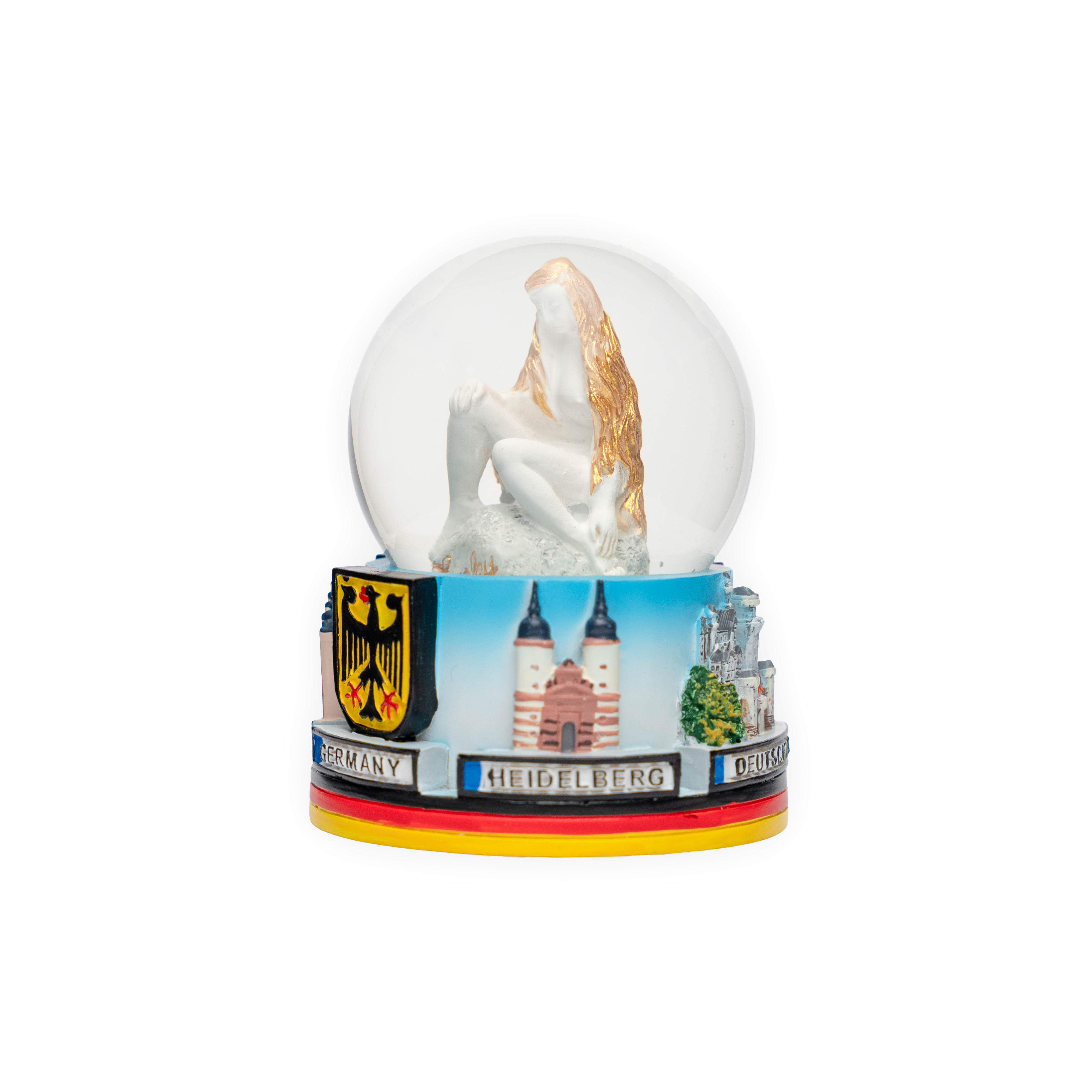 Kleine Schneekugel von der Frau von Loreley - Deutschland Souvenir