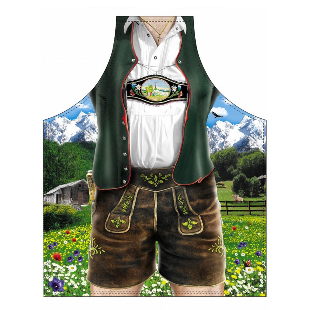 Küchenschürze mit Trachtenmann-Motiv – Deutschland Souvenir