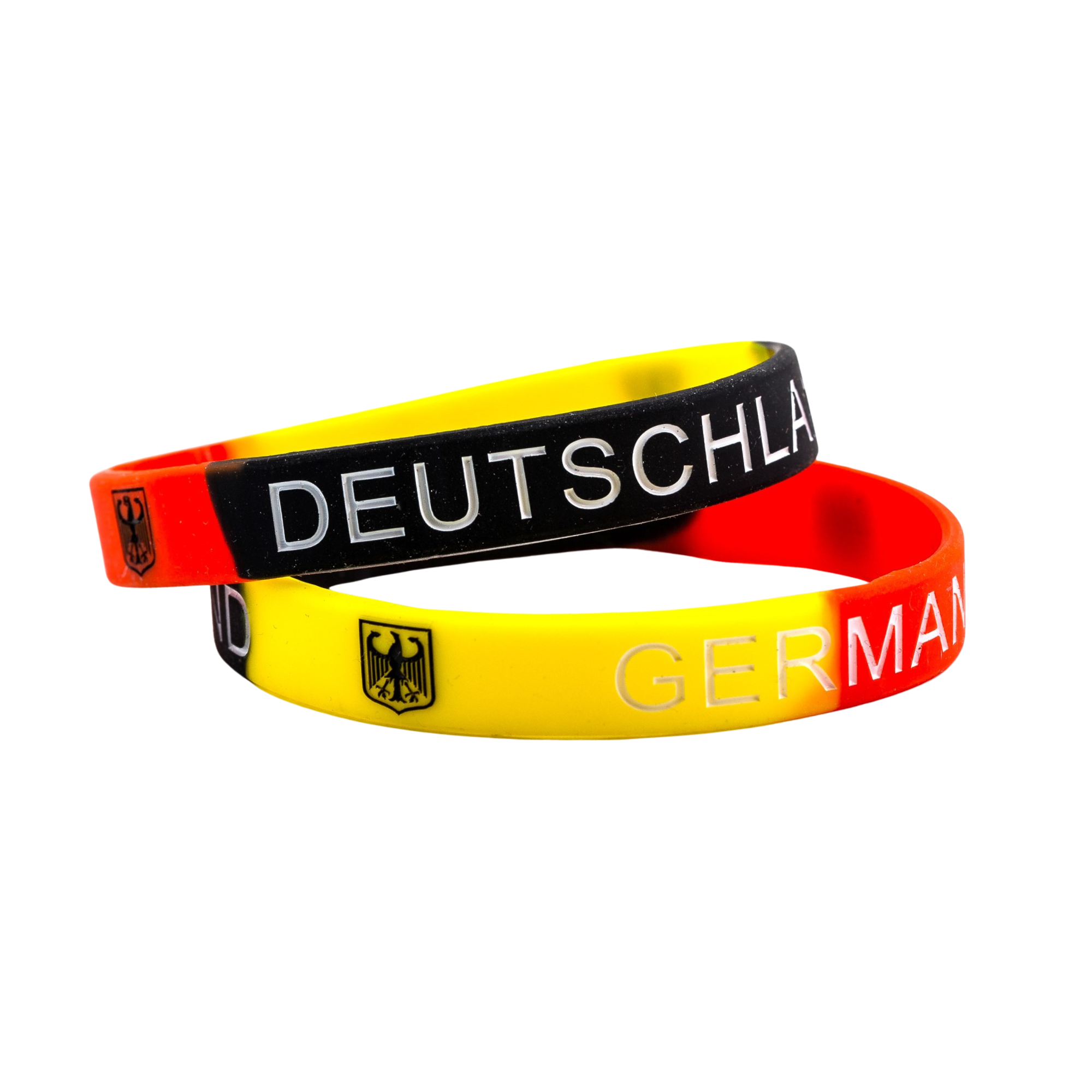 Silikon Armband in den Farben Schwarz-Rot-Gelb - Amend Souvenir