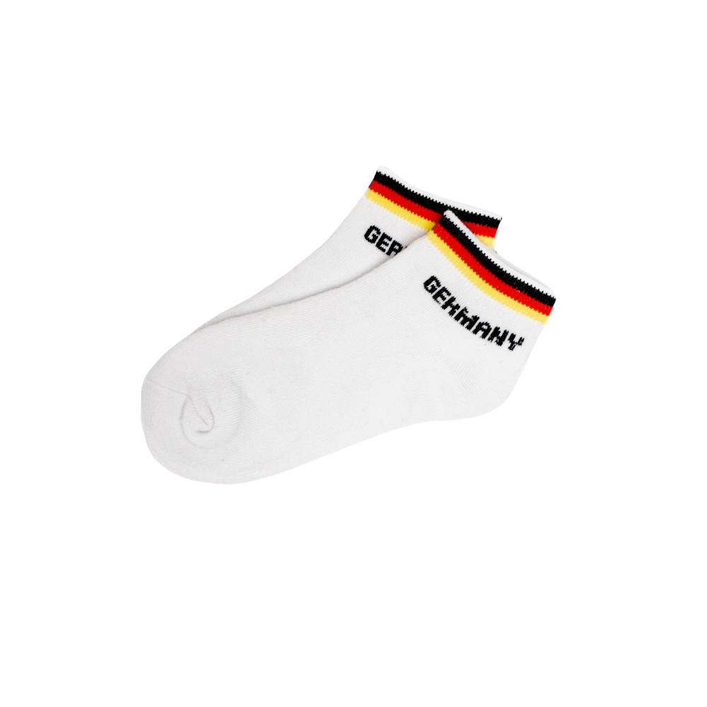 Weiße Socken mit Deutschland-Design – Deutschland Souvenir – Hauptansicht