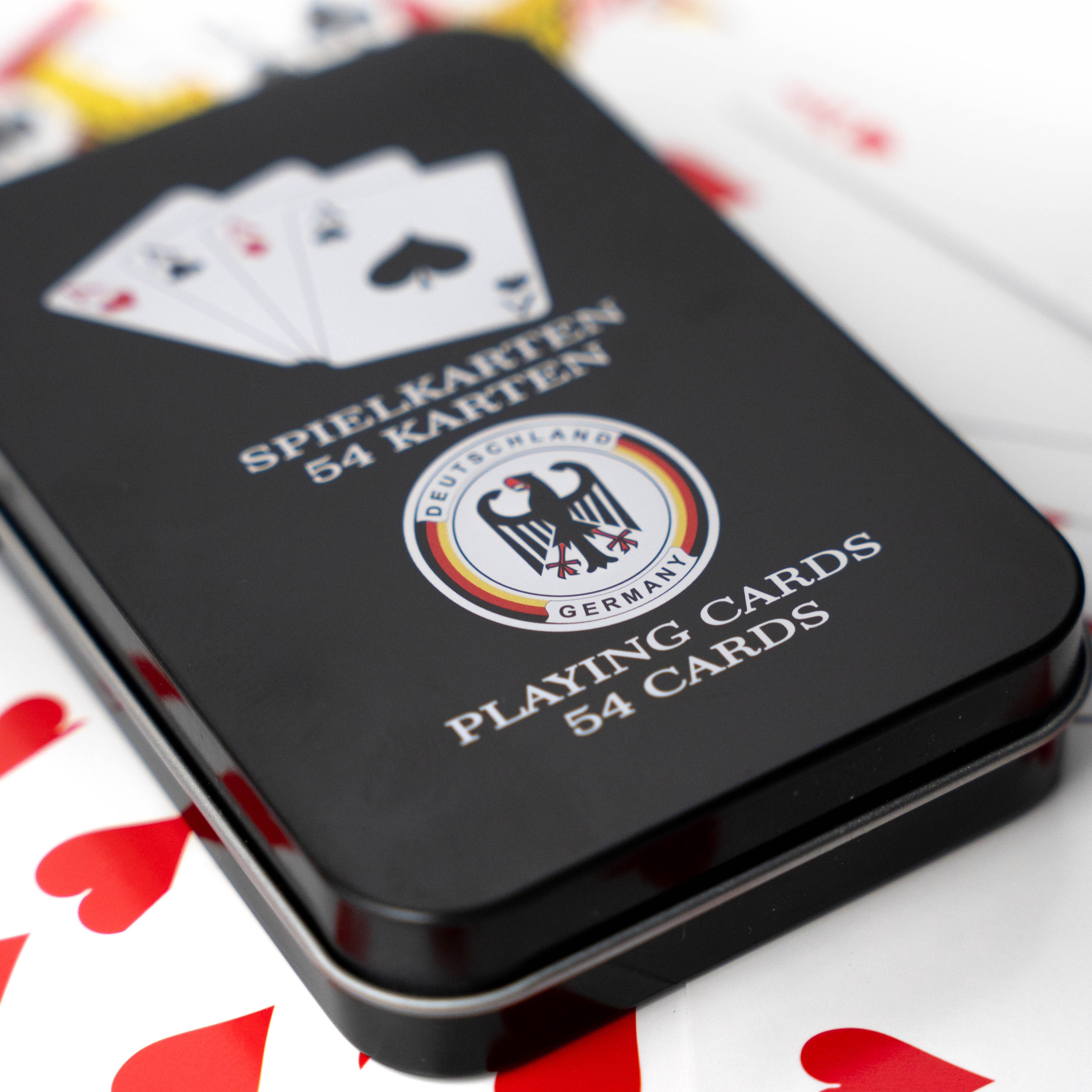 Schwarze Spielkarten mit Deutschland-Motiv - Deutschland Souvenir