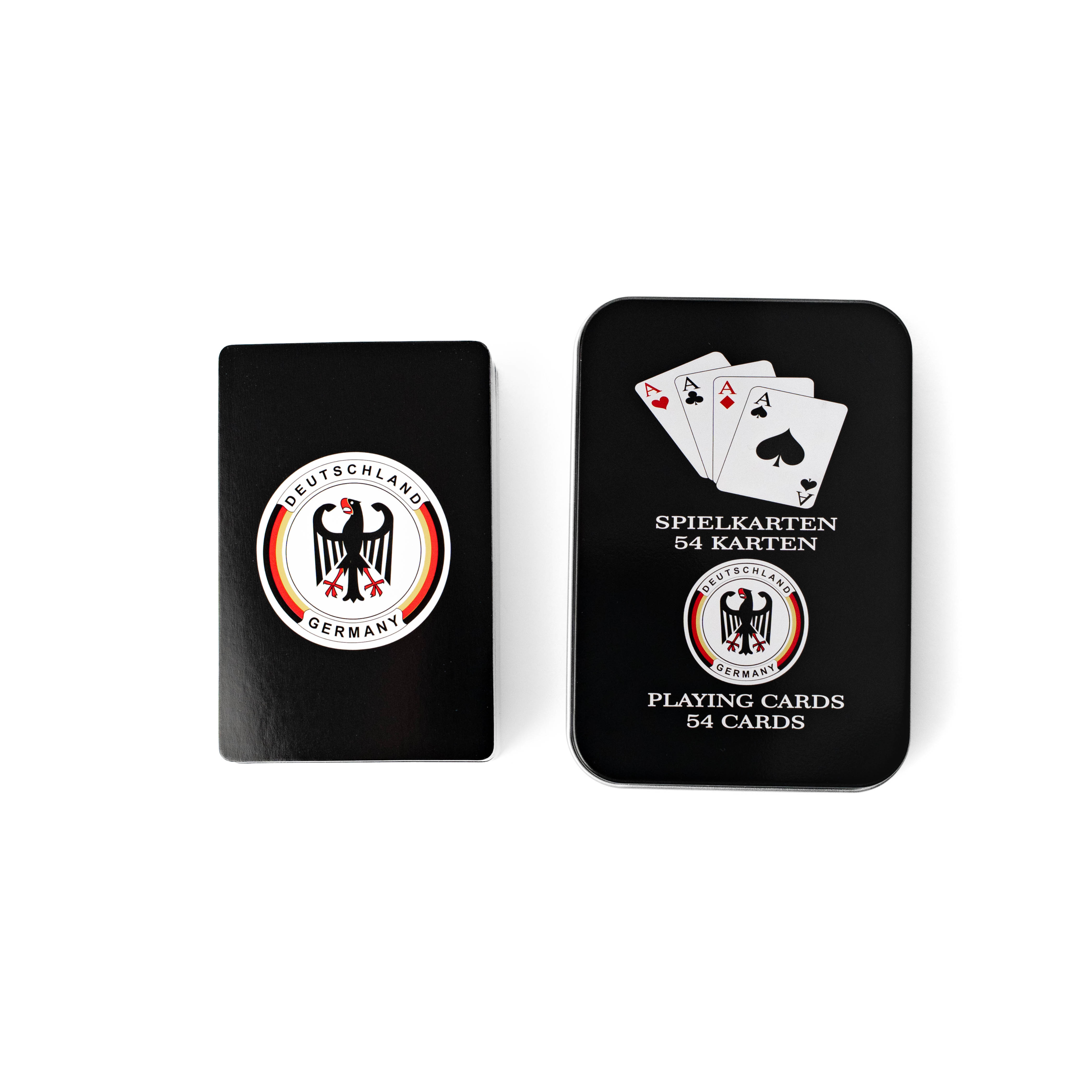 Schwarze Spielkarten mit Deutschland-Motiv - Deutschland Souvenir