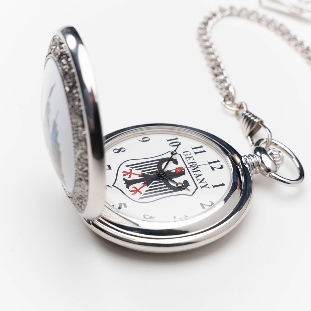 Taschenuhr mit Frankfurt-Motiv – Deutschland Souvenir