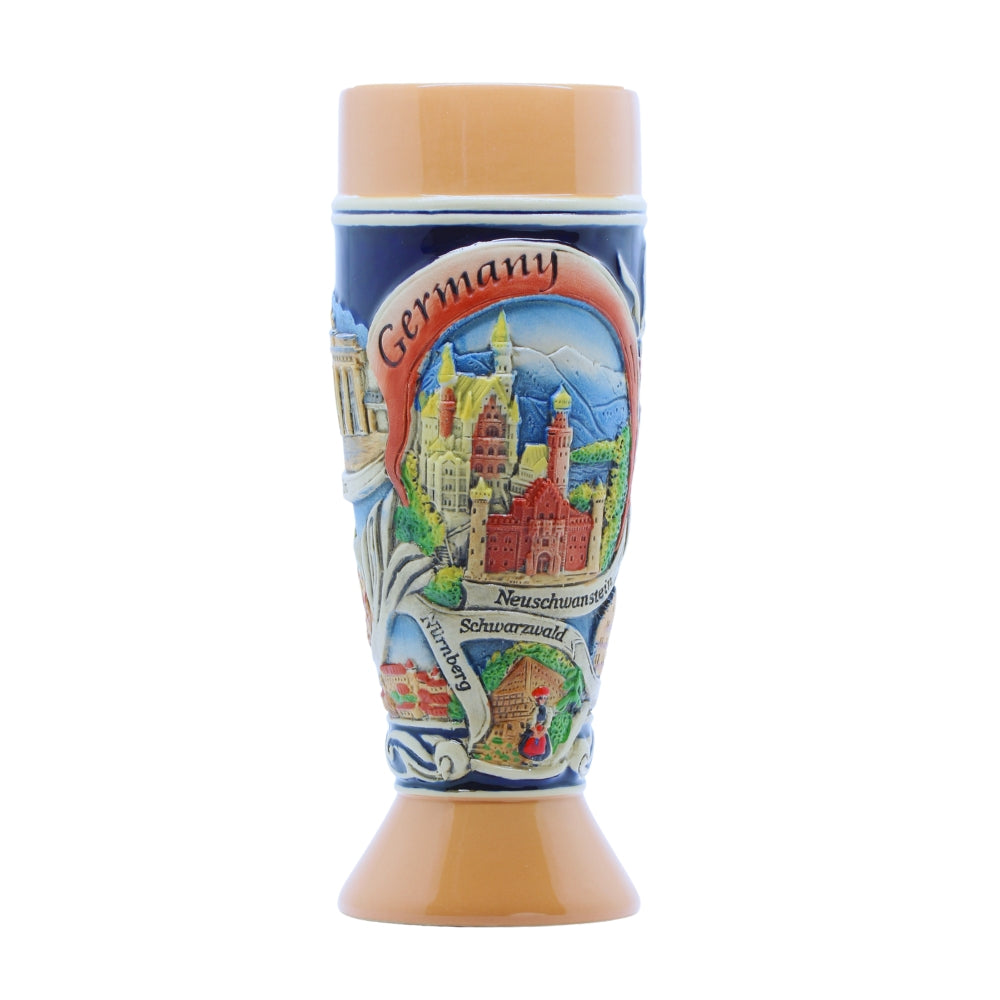 Weizenbecher 0,5 l mit Deutschland-Motiv – Bierglas Souvenir & Geschenk